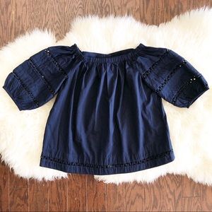 Crown & Ivy Off The Shoulder Puff Sleeve T…